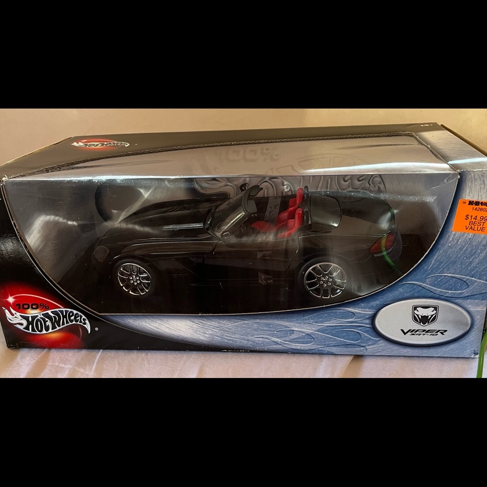 hot wheels viper srt 10 medal collection 1:18 2002 black